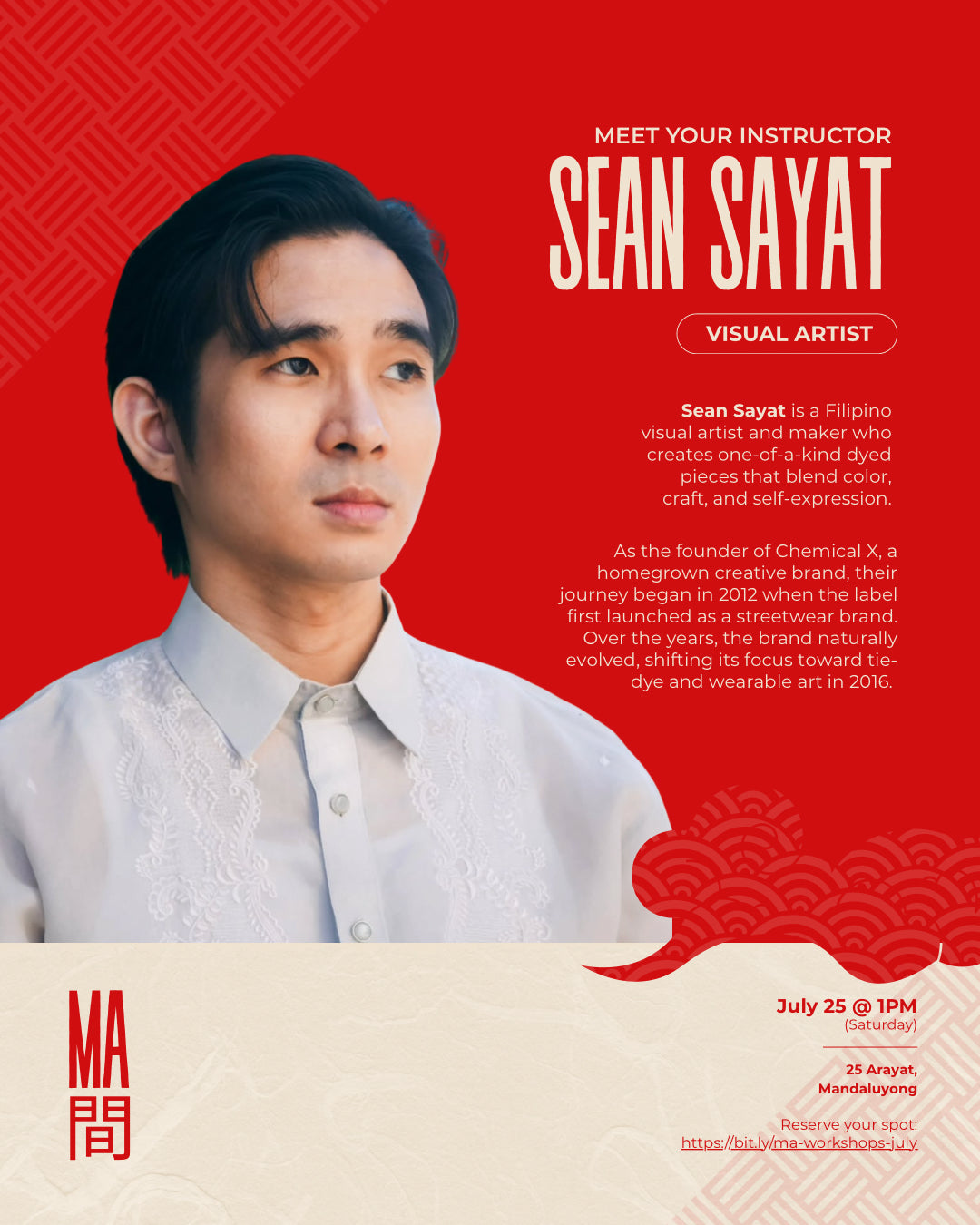 MA Workshops (July 25-26)