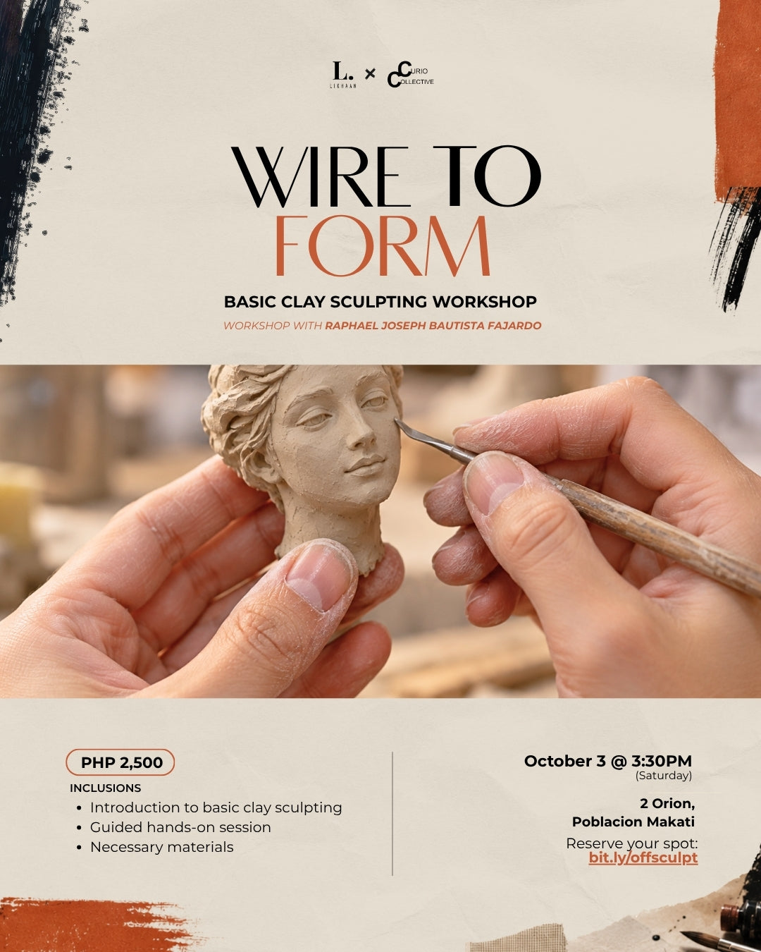 OFF SKIN: Basic Clay Sculpting Workshop