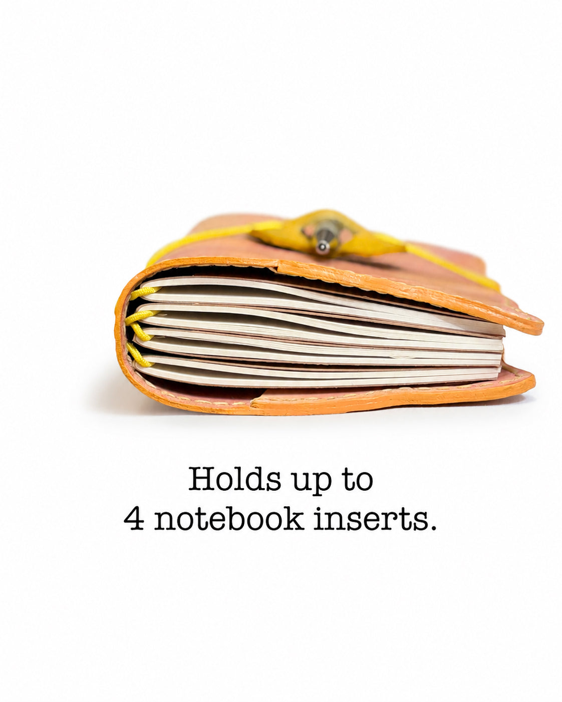 Hand-Painted, Hand-Stitched Leather Journal & Traveler's Notebook Cover | Garden Light