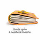 Hand-Painted, Hand-Stitched Leather Journal & Traveler's Notebook Cover | Warm Field