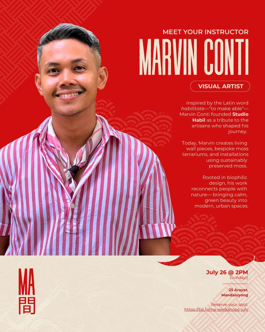 MA Workshops (July 25-26)