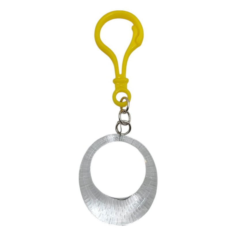 Glass Ring Pendant Keychain