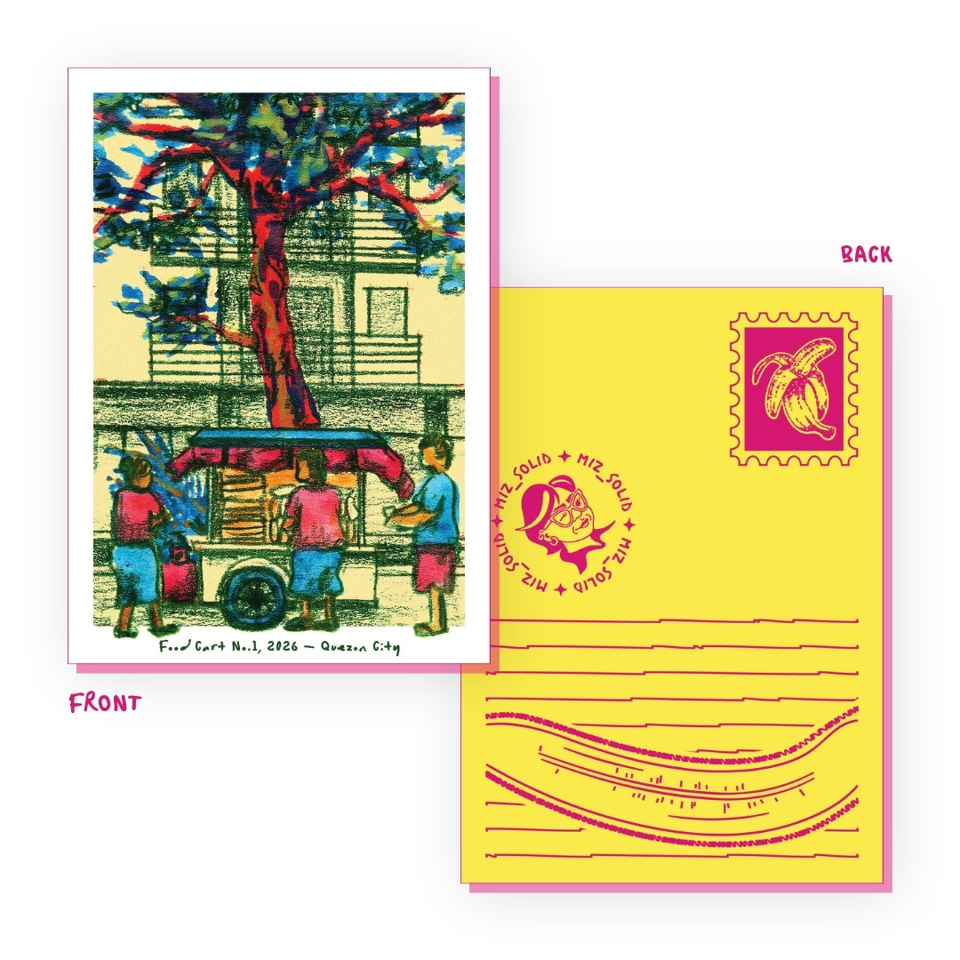 Food Cart No.1 - Sketch Postcard