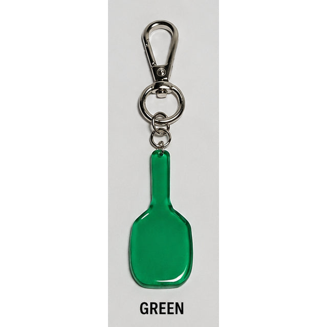 Glass Pickleball Paddle Keychain