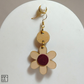 "Flora" Wood x Leather Earrings