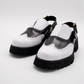 Yna Oxford Mules - White & Black (Pre-order)