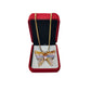 Glass Butterfly Pendant With 18k Gold Chain