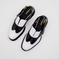 Yna Oxford Mules - White & Black (Pre-order)