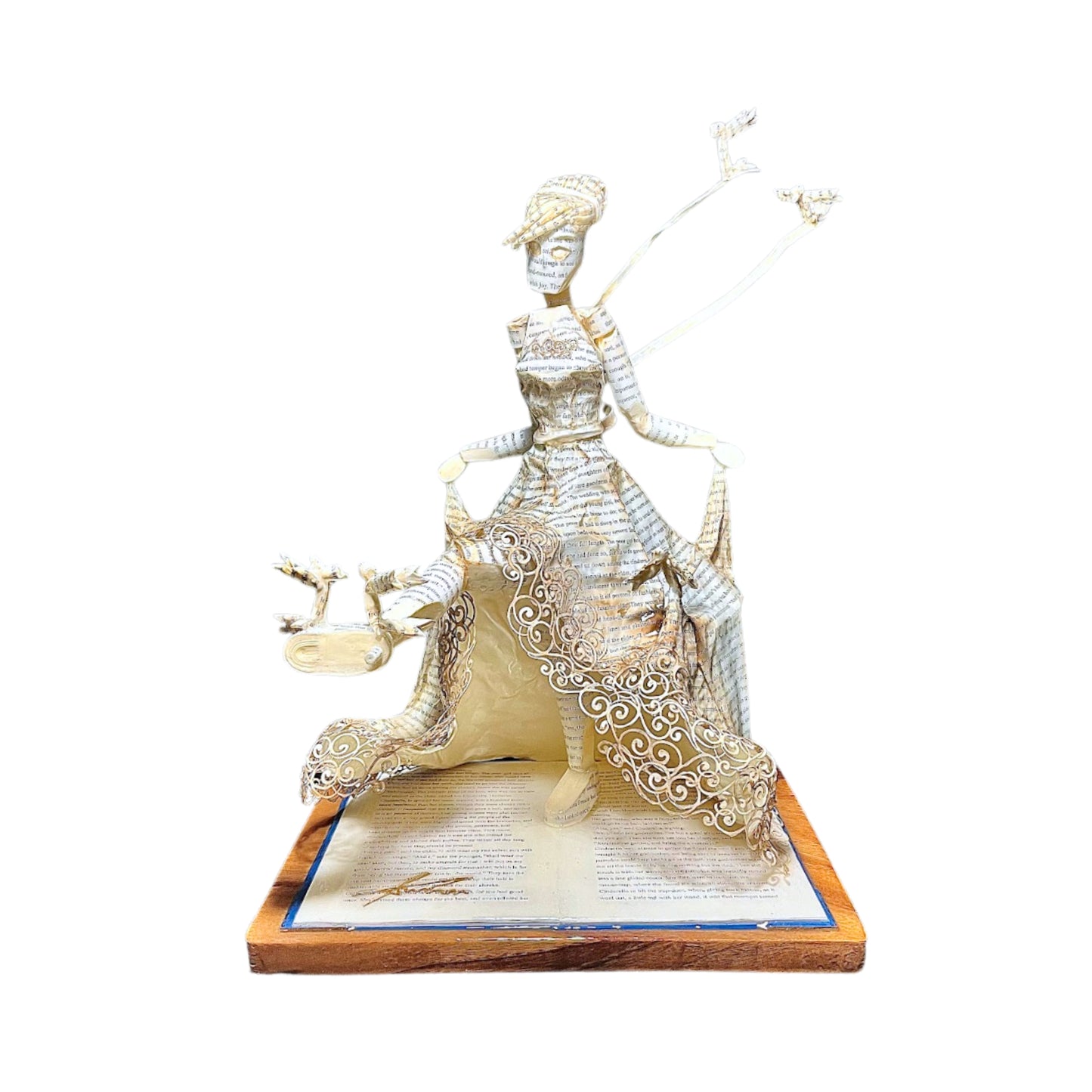 Cinderella book sculpture