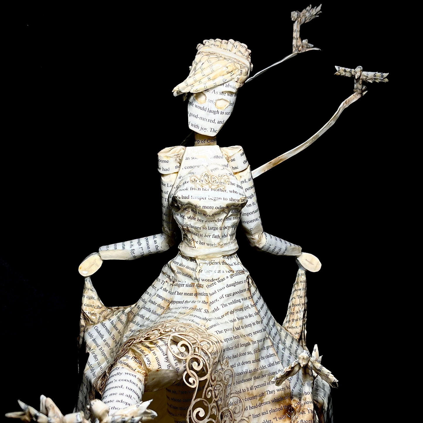 Cinderella book sculpture