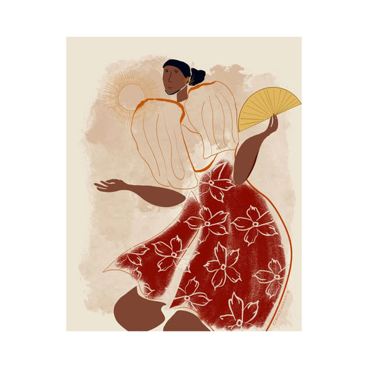 Abaniko (Fan) in Red (Limited Print)