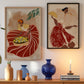 Abaniko (Fan) in Red (Limited Print)