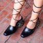 Hailey lace-up Mules (Pre-order)
