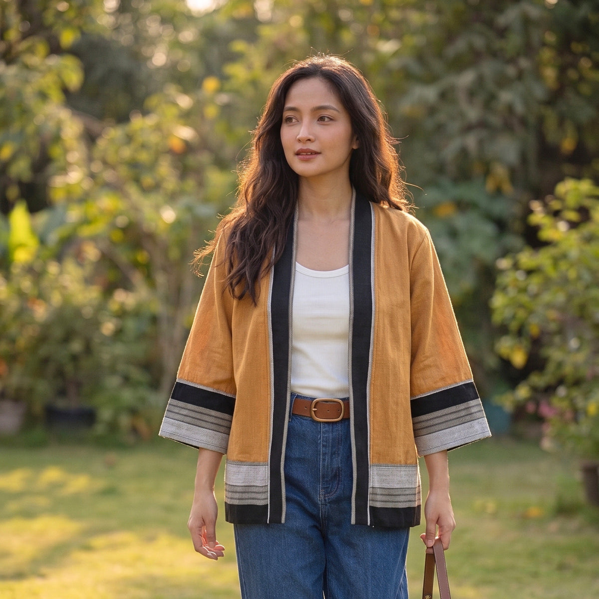 Handwoven Bolero-Kim (Yellow: Made in Baguio City)