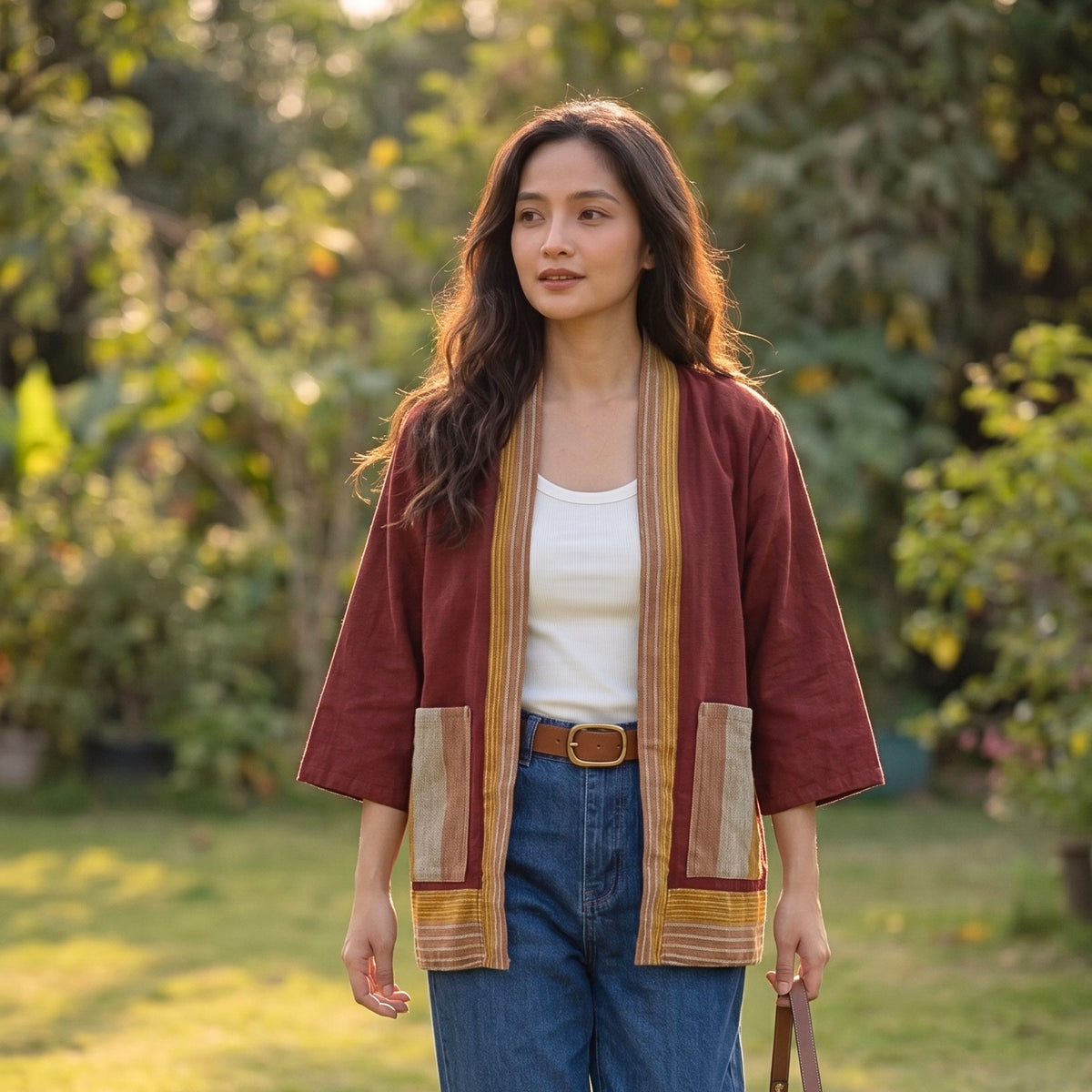 Handwoven Bolero-Kim (Red: Made in Baguio City)