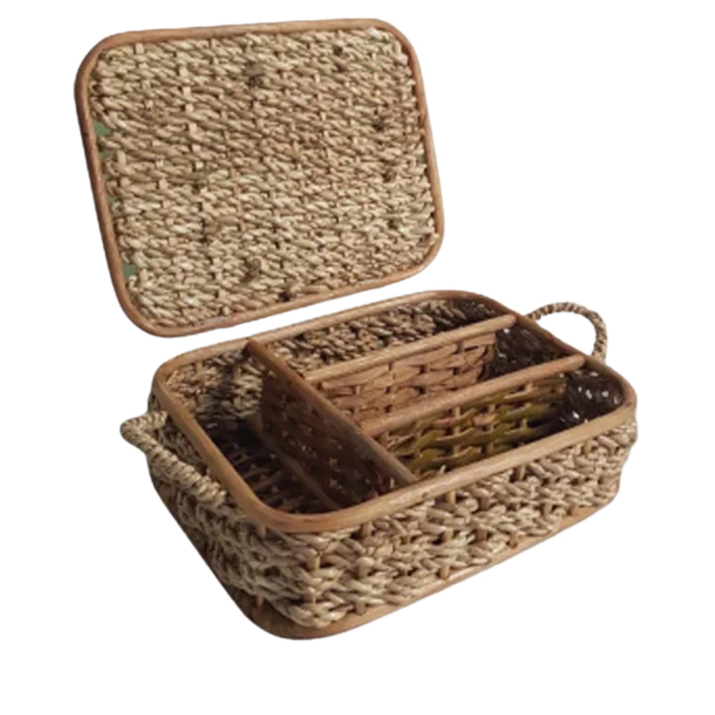 Ilokana Handicrafts Buri Utensils Cutlery Tray Organizer