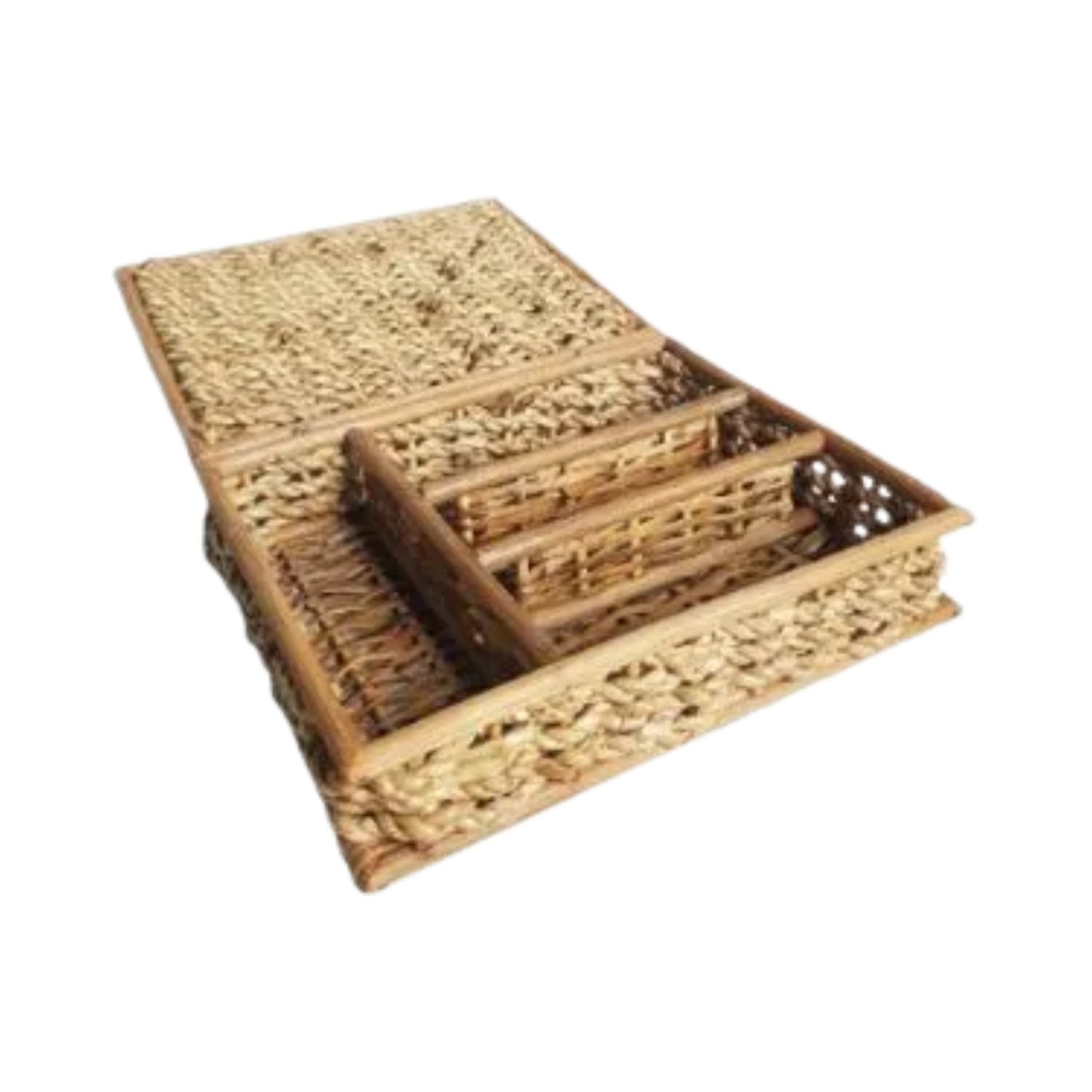 Ilokana Handicrafts Buri Utensils Cutlery Tray Organizer