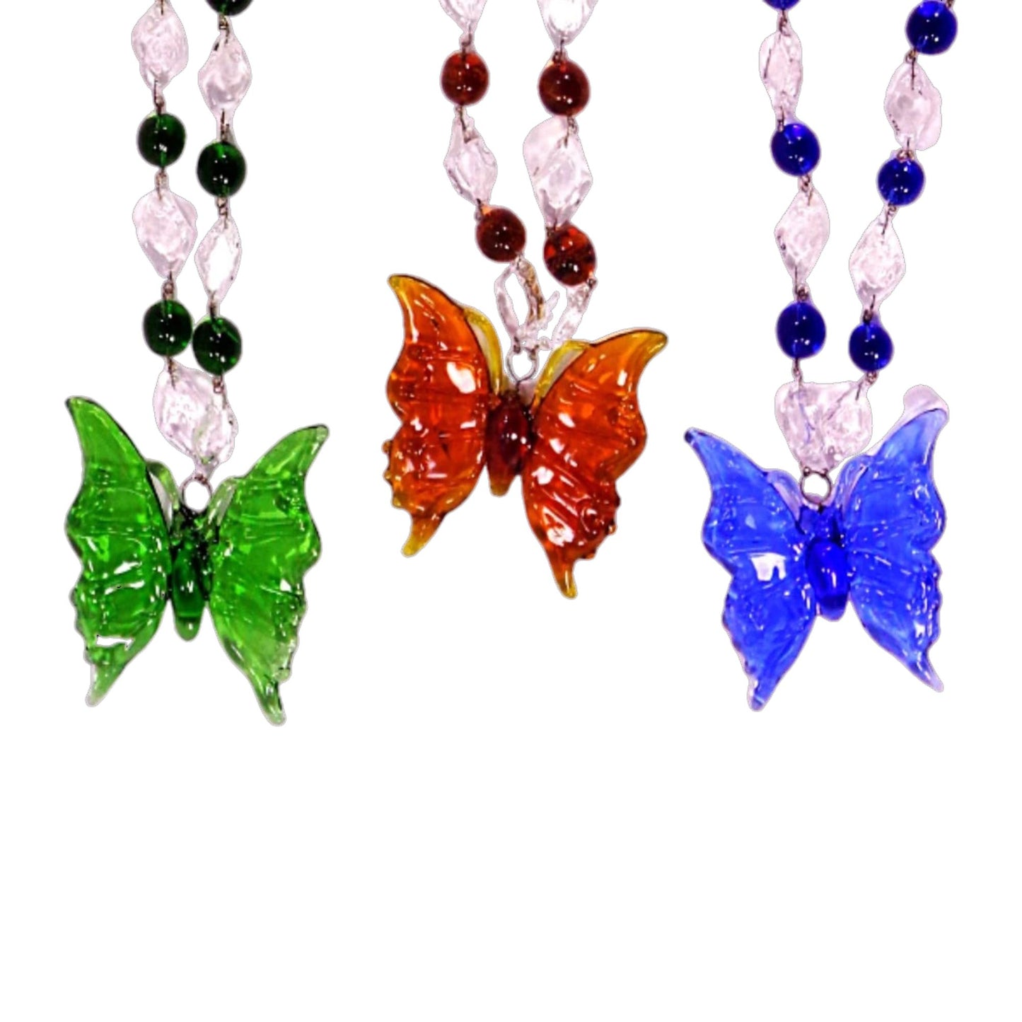 Butterfly Pendant Necklace Set