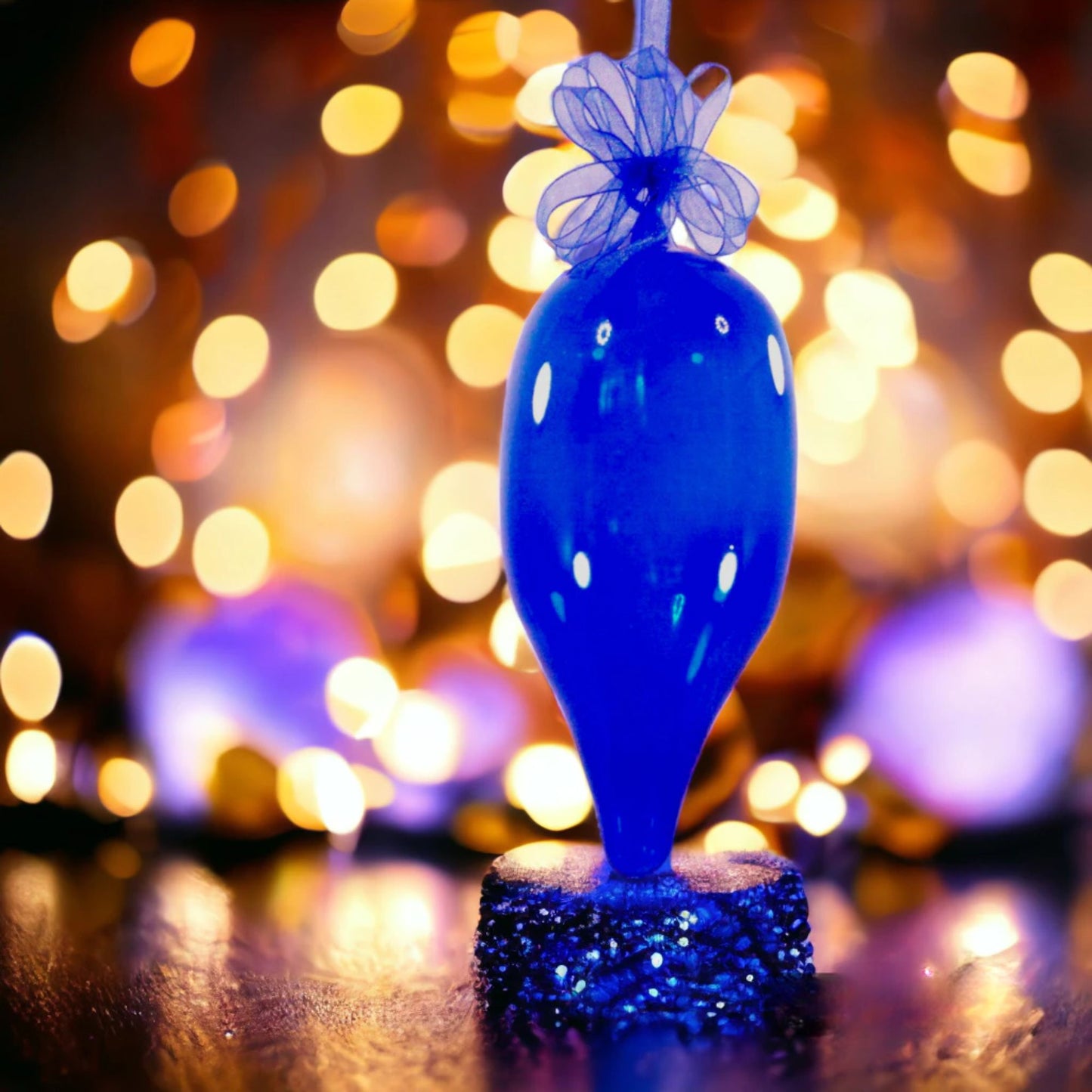 Colored Glass Christmas Ornaments