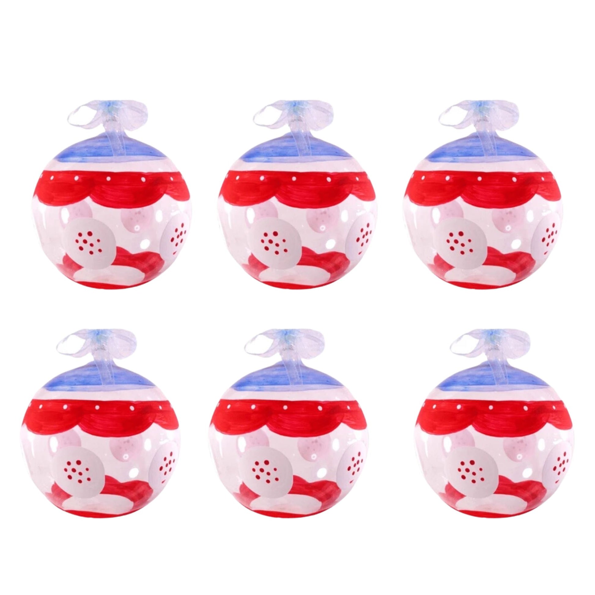 Colored Glass Christmas Ornaments