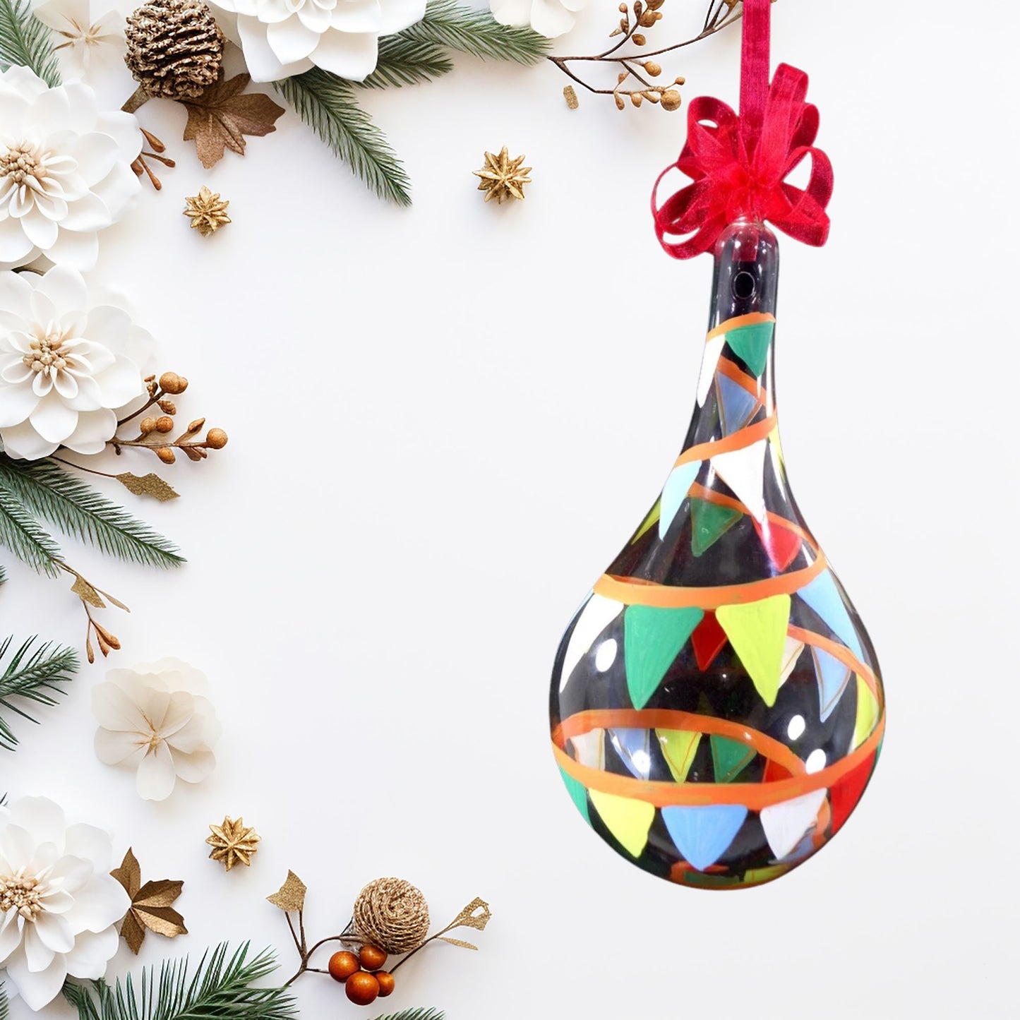 Colorful Glass Christmas Ornaments