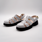 Evy Fisherman Mules (White)
