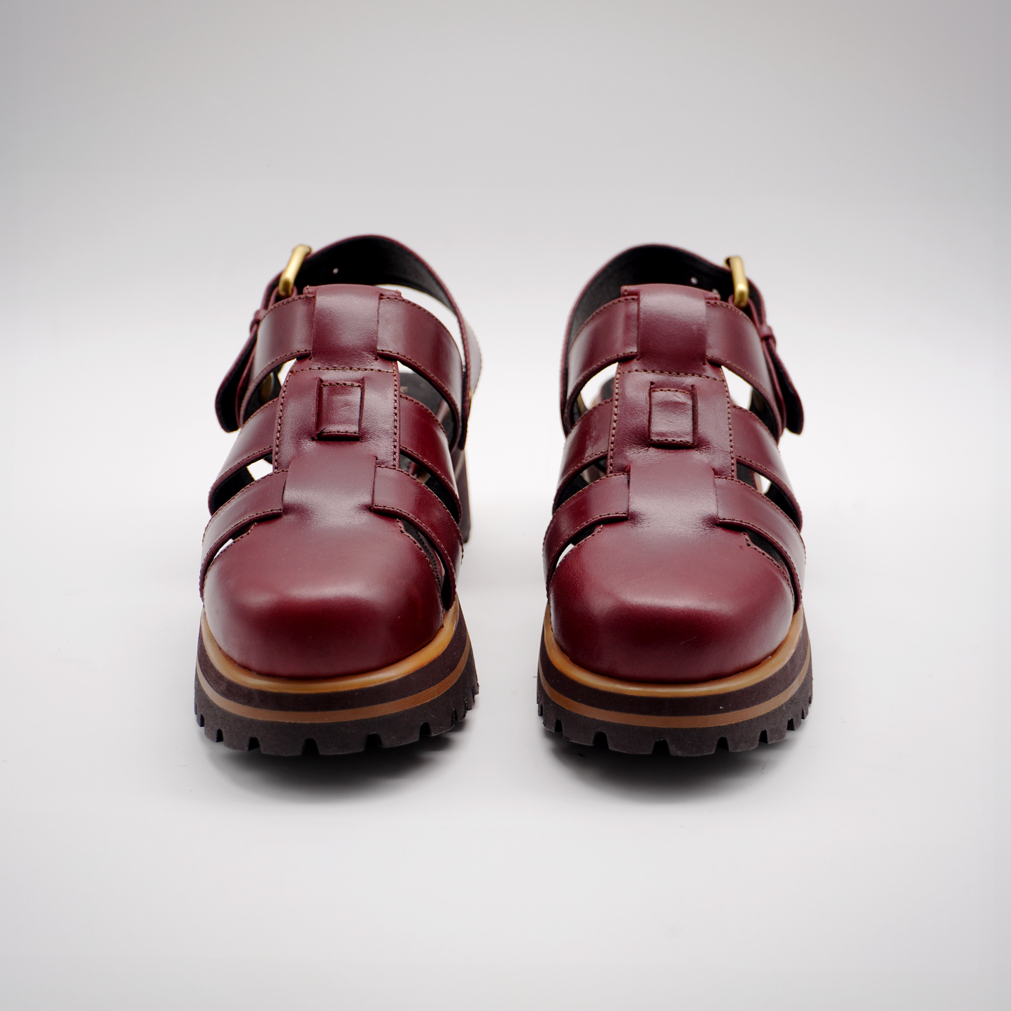 Evy Fisherman Mules 2.0 (Wine Red)