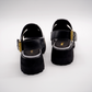 Evy Fisherman Mules (Black & White)