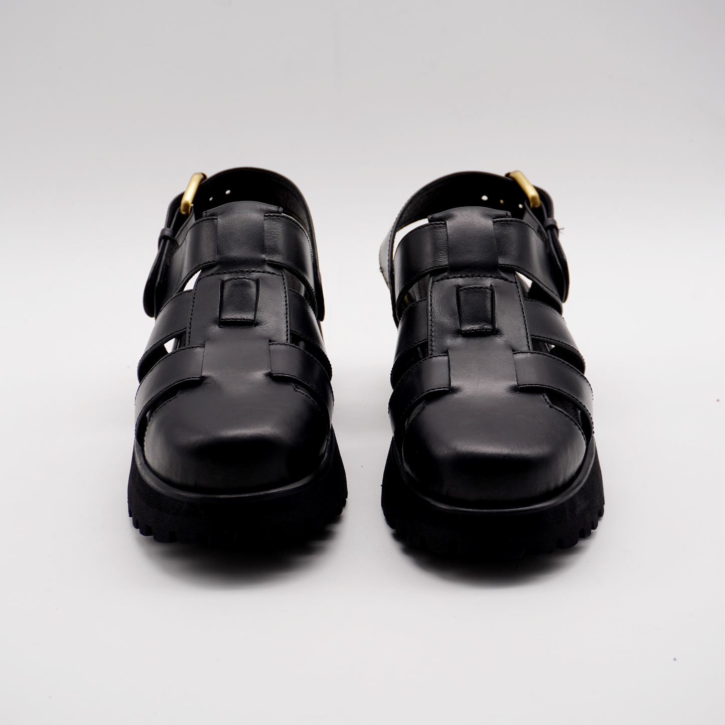 Evy Fisherman Mules (Black)