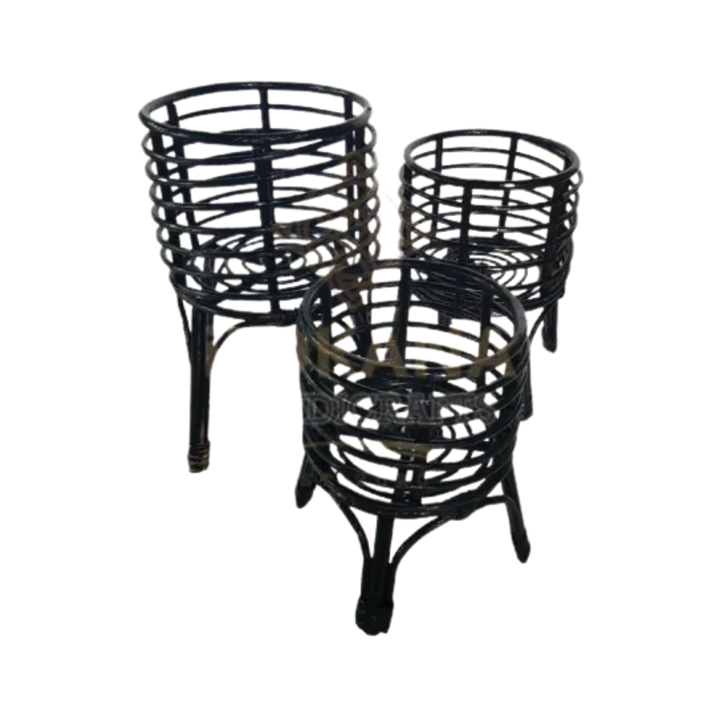 Ilokana Handicrafts Elana Rattan Plant Stand for Indoor Plants