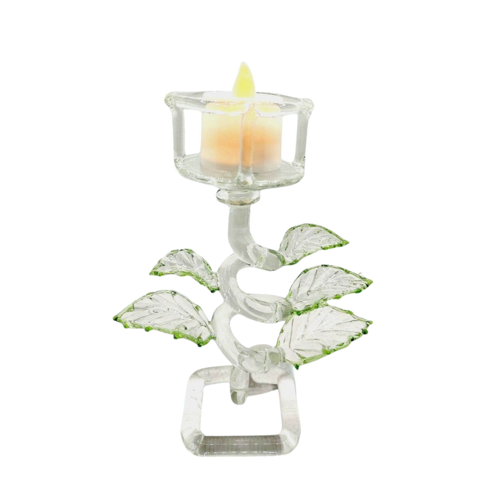 glass candle holder