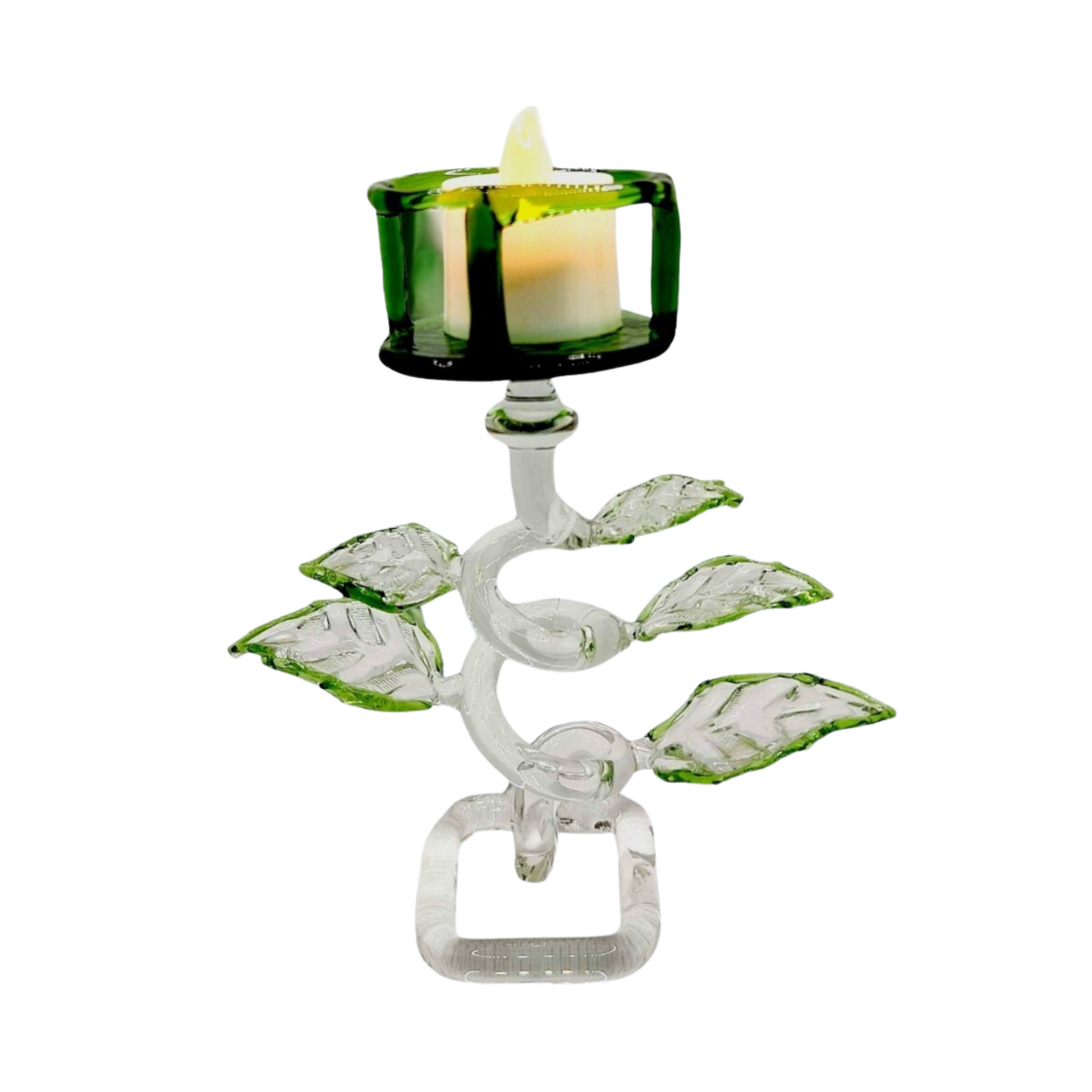 glass candle holder