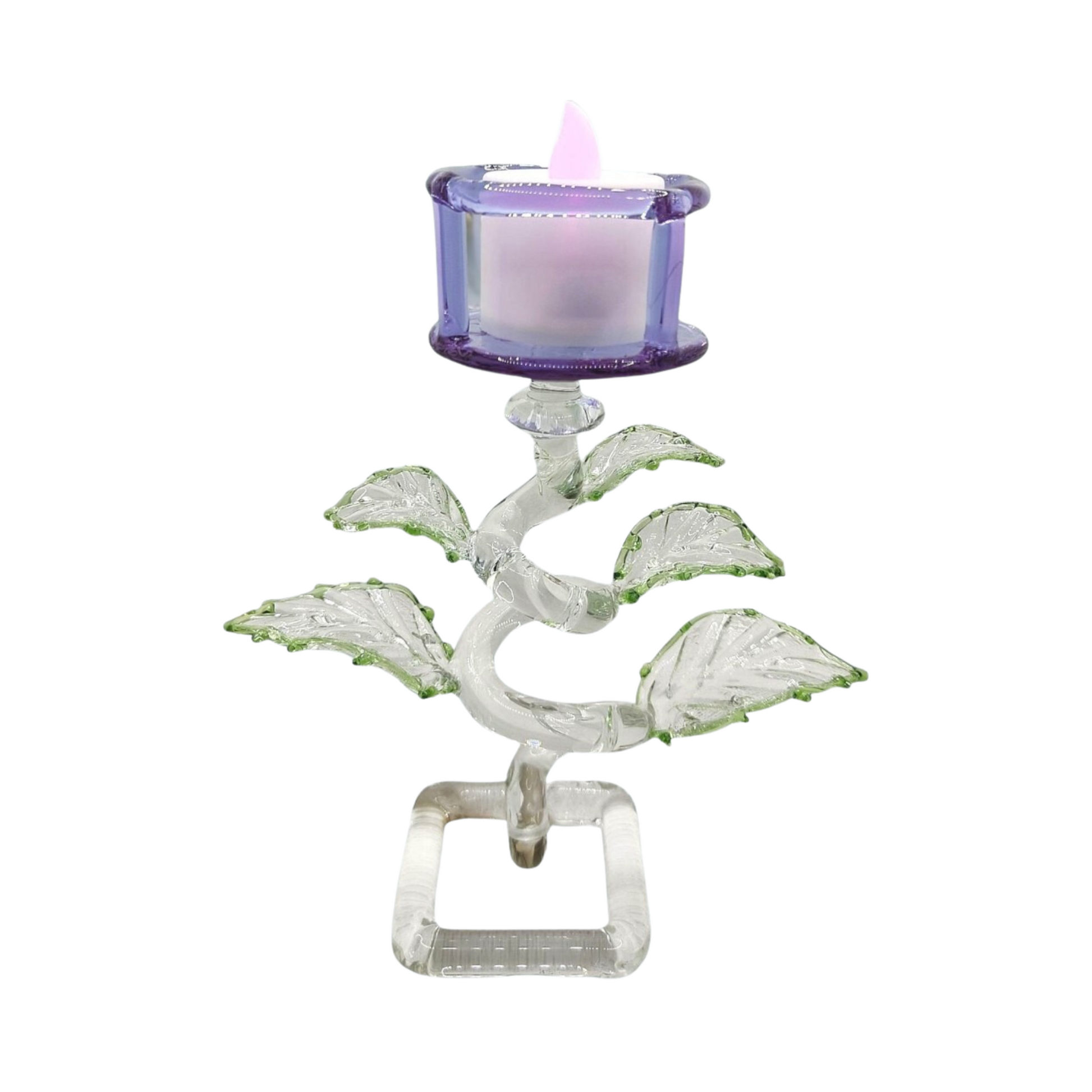 glass candle holder