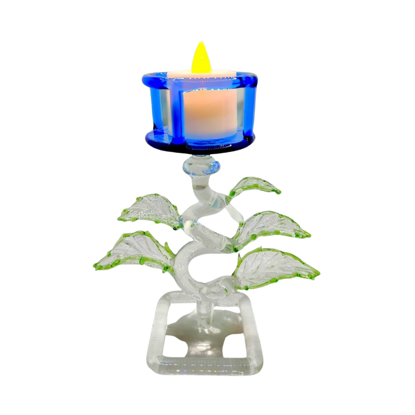 glass candle holder