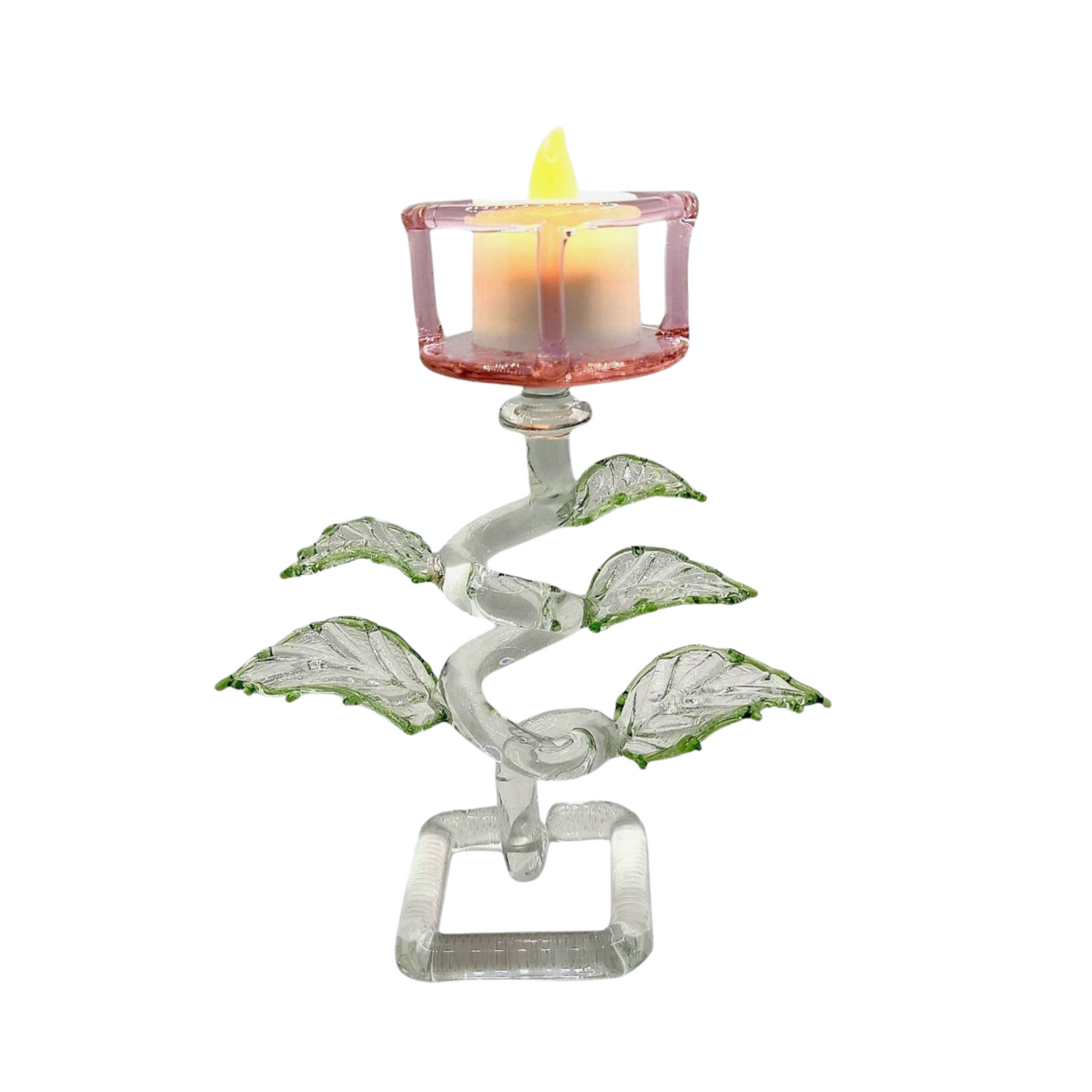 glass candle holder