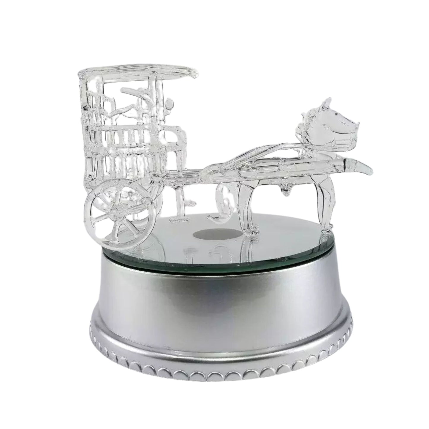 Glass Kalesa Horse Figurines