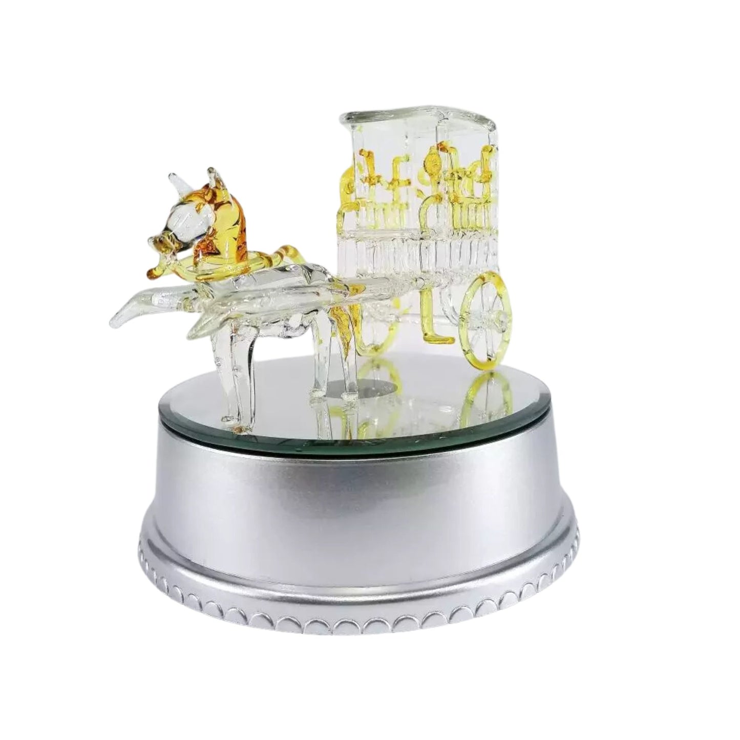 Glass Kalesa Horse Figurines