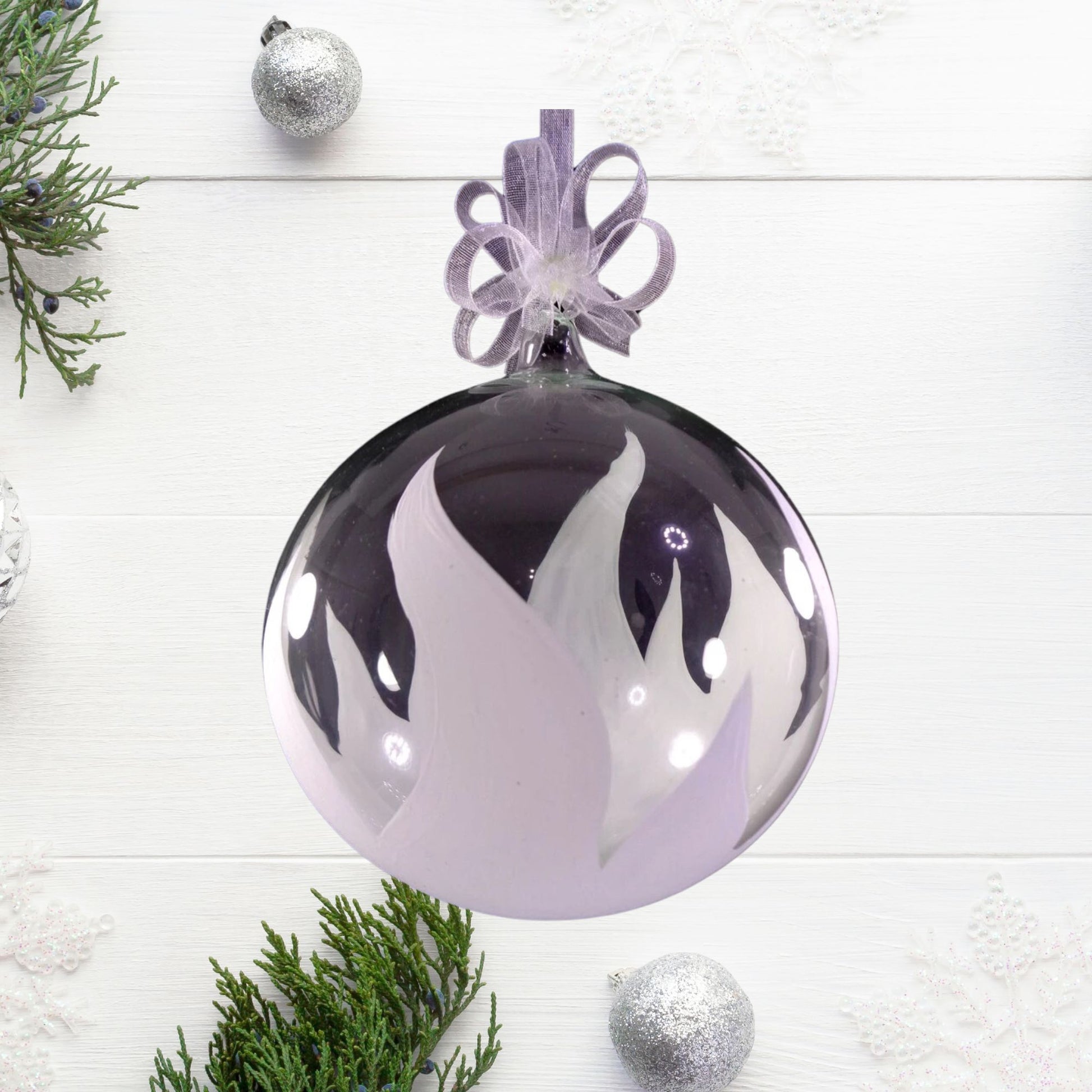 Handpainted Christmas Glass Ornaments