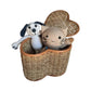 Ilokana Handicrafts Heart Buri Storage Basket Organizer