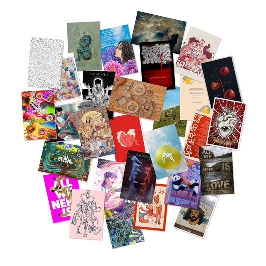 "All We Need Is Love" Postcards (Bundle of 30)