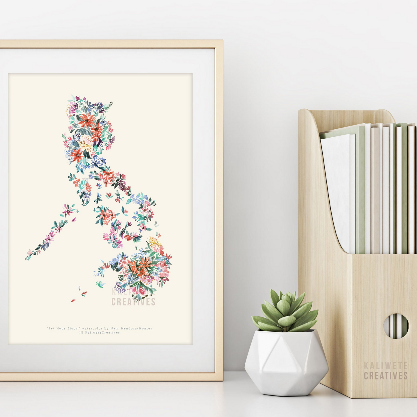 Philippine map art print