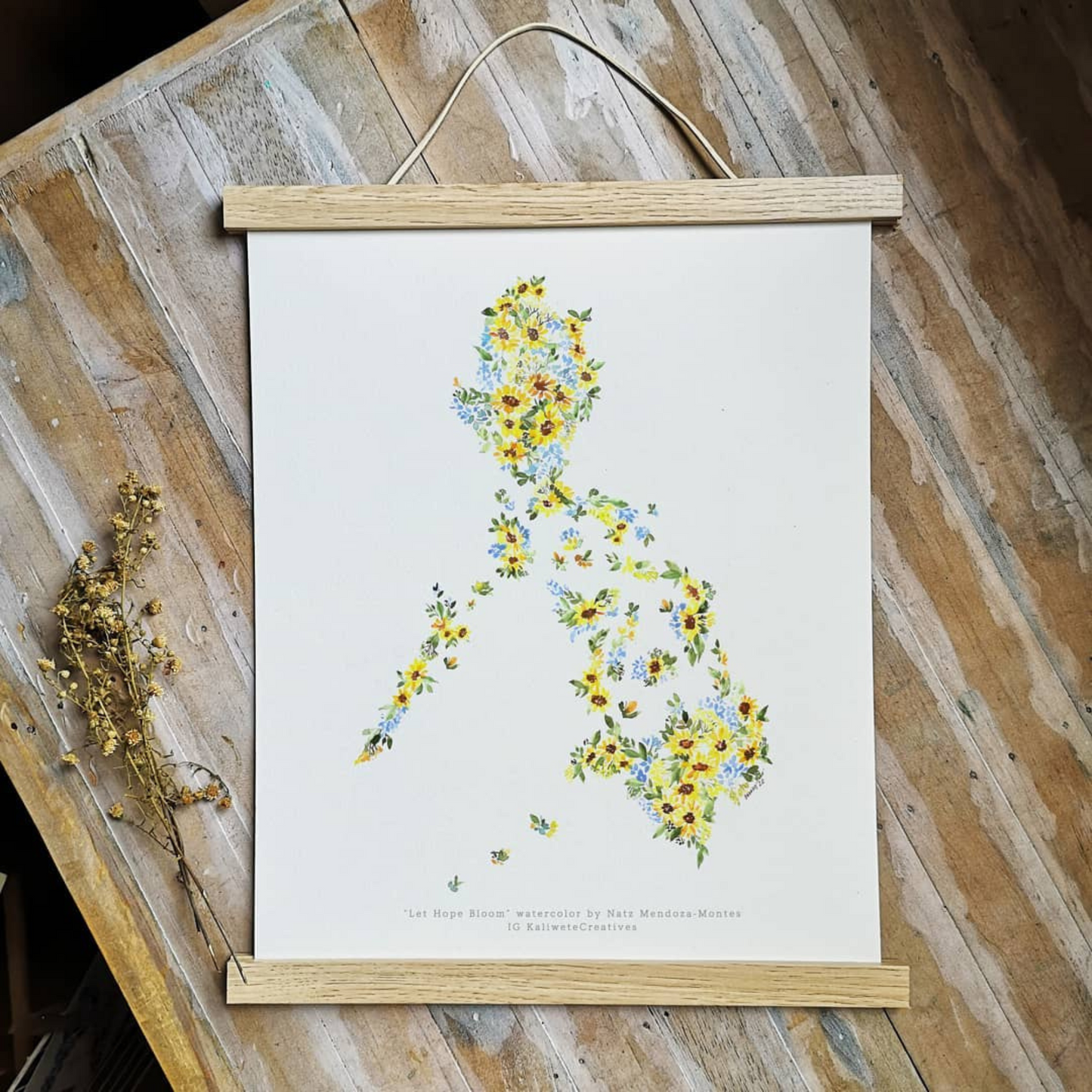 Let Hope Bloom - Sunflower Philippine Map