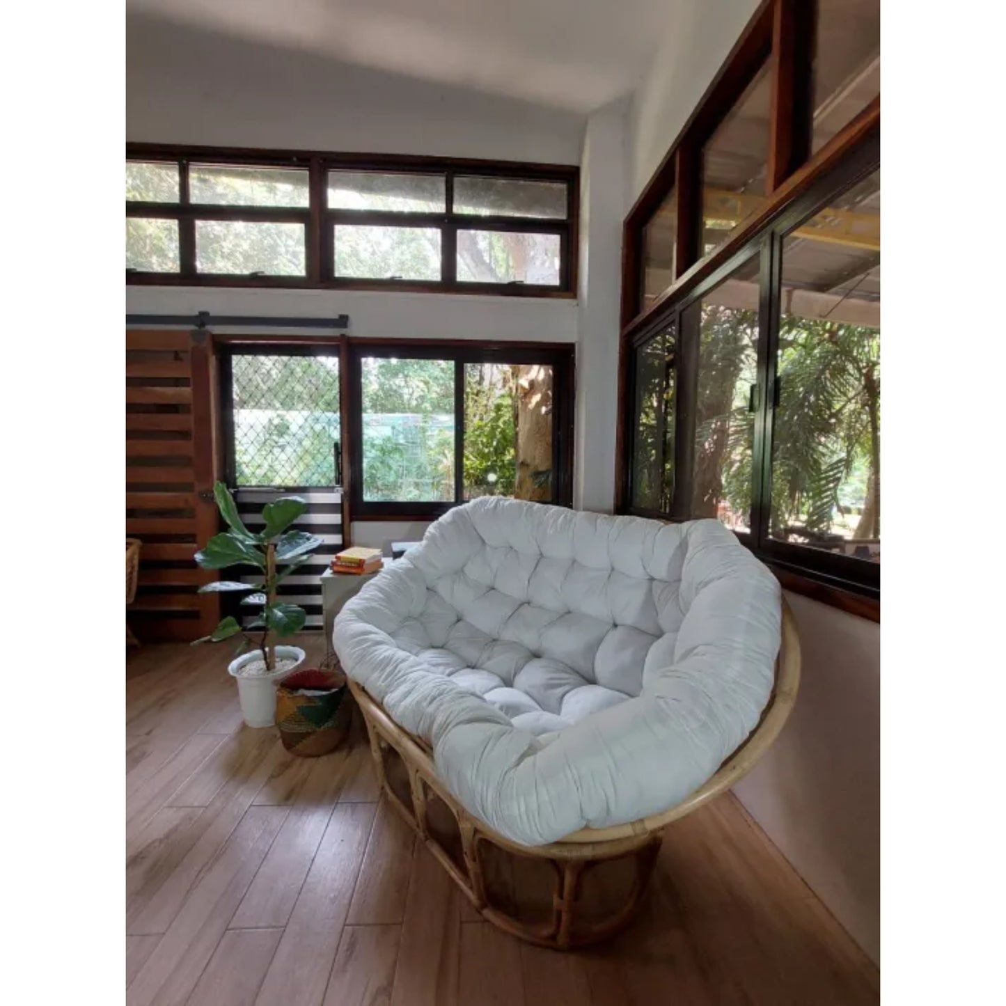 Ilokana Handicrafts Mamasan Rattan Indoor Chair with Cushion