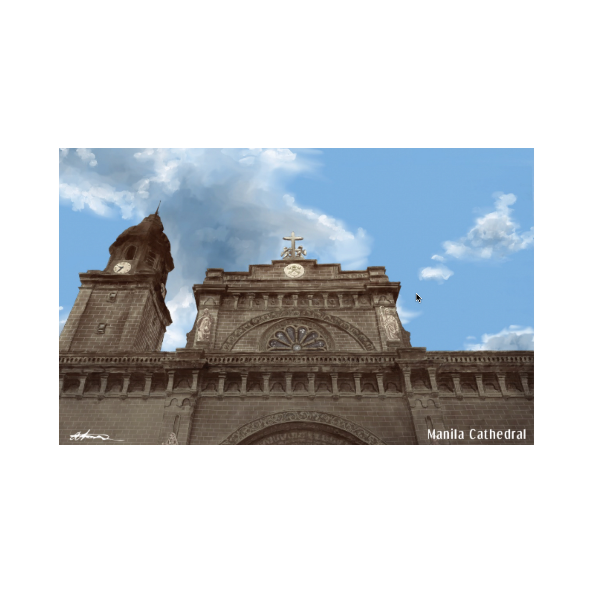 Manila Cathedral Postcard