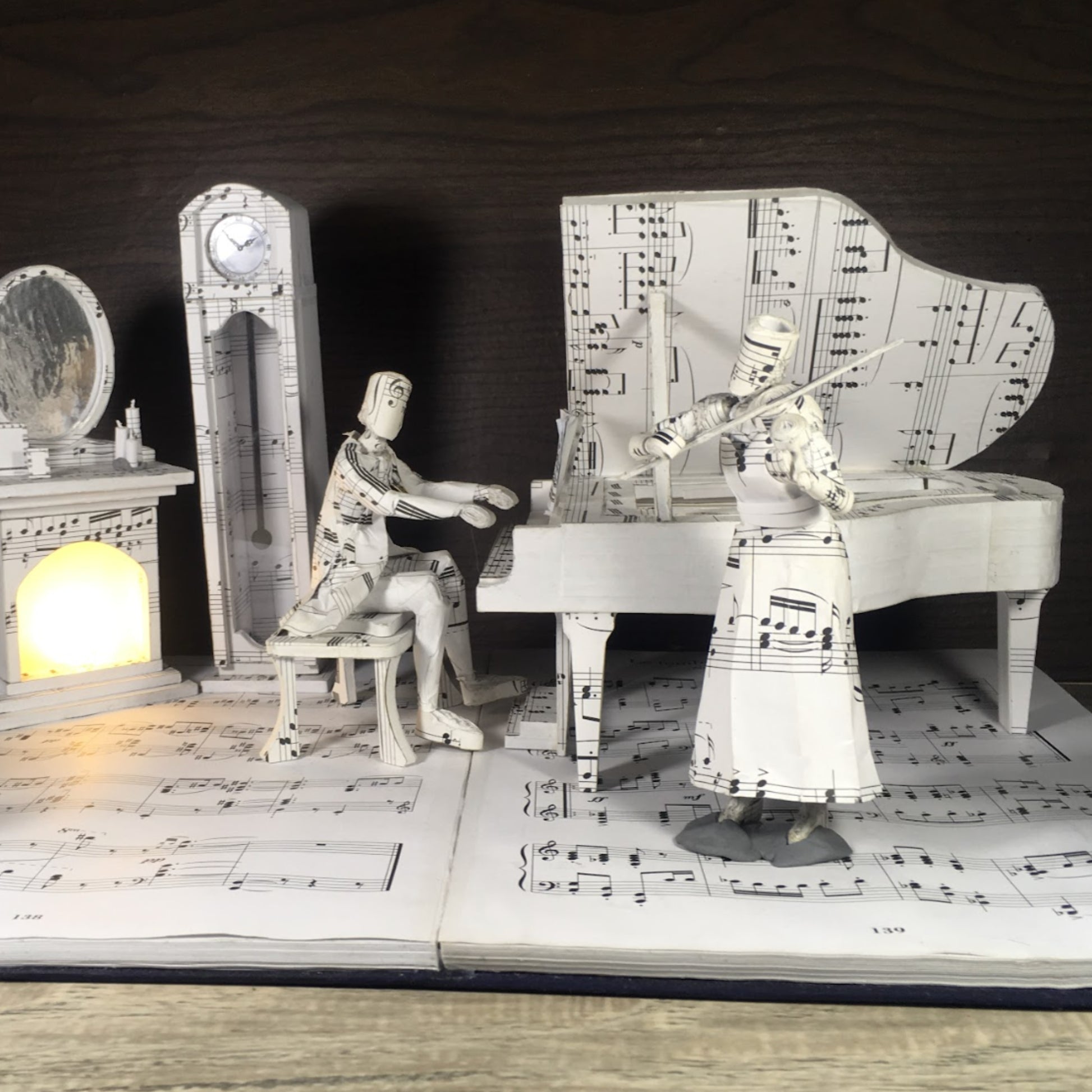 Musical Sheet Sculptures