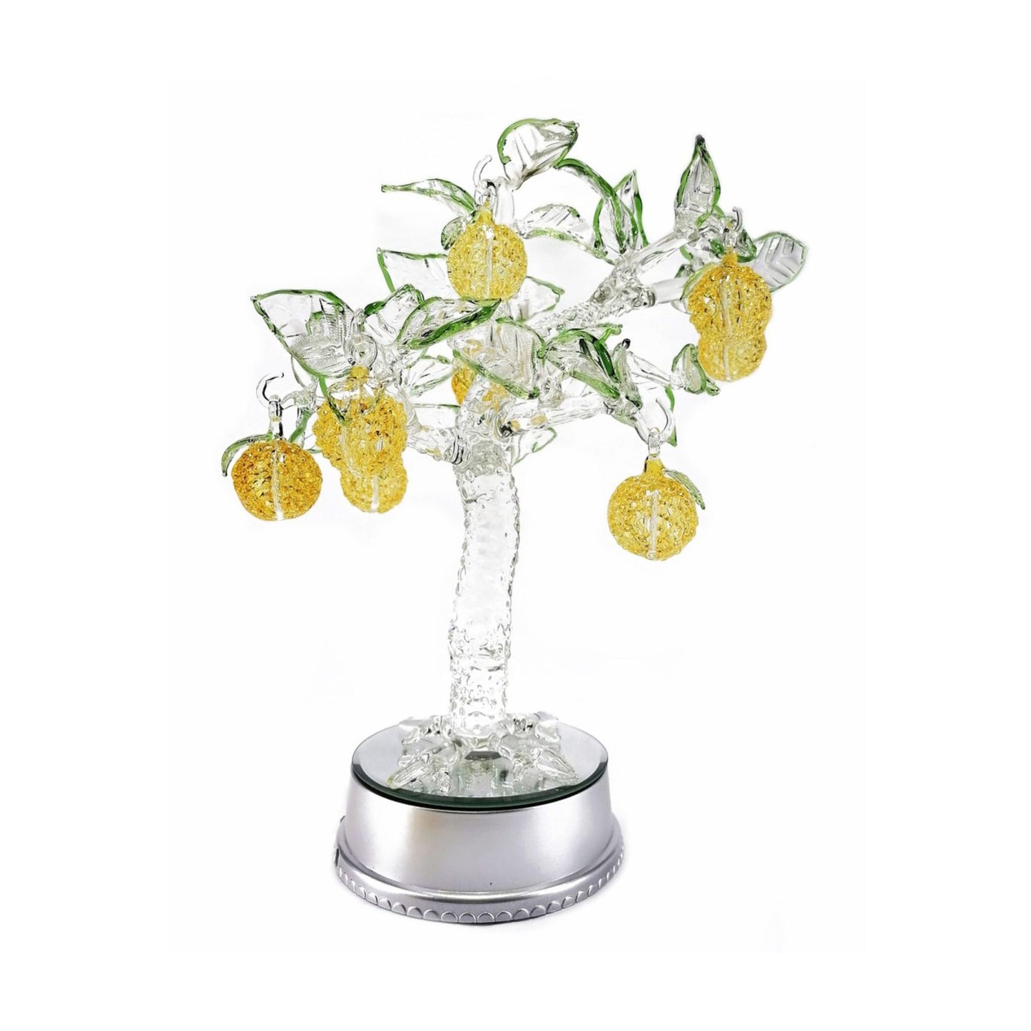 Orange Tree Glass Figurine