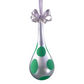 Set of 6pc Christmas Silver Glass Ornaments(Green Polkadots)