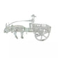 Pyrex Glass Philippine Carabao Cart with Farmer