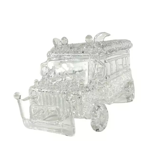 Pyrex Glass Philippine Jeepney Figurine