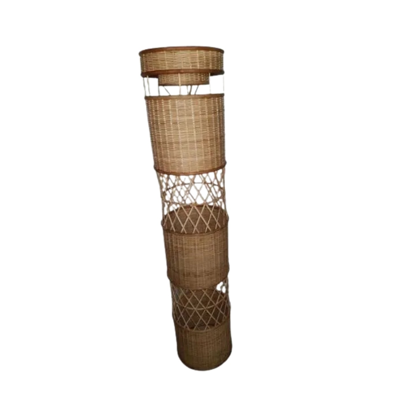Ilokana Handicrafts Rattan Floor Lamp